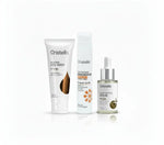 Cristello Anti-Pigmentation Trio for dry skin – Face Wash + SPF 50+ Sunscreen + Tranexamic Acid Serum, 50g+70g+30ml