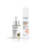 Cristello Day & Night Combo for dry skin – SPF 50+ Sunscreen & Niacinamide Night Serum, 50g + 30ml
