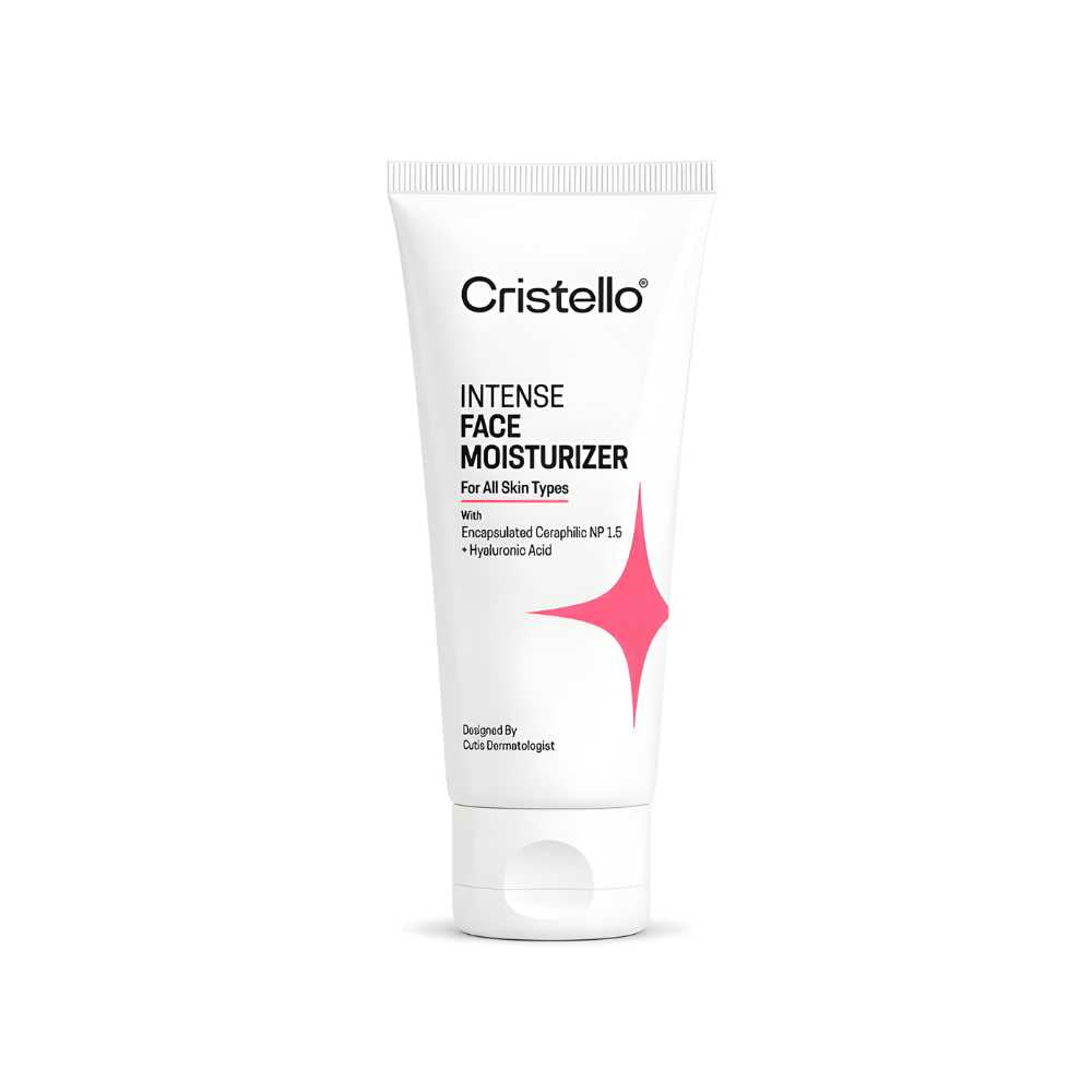 Cristello Intense Face Moisturizer 50ml | Ceramide NP & Hyaluronic Acid | All Skin Types