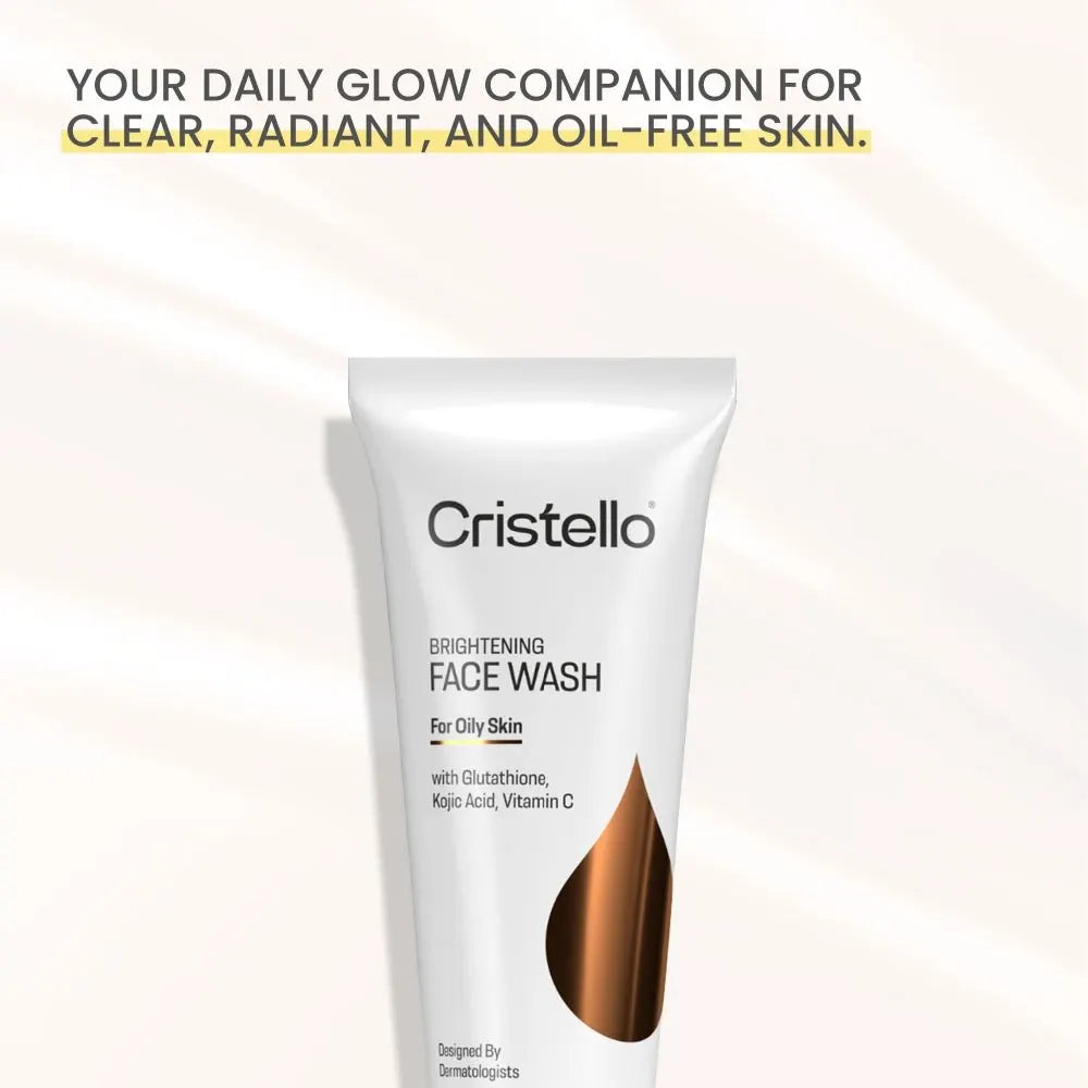 Cristello Brightening Face Wash – removes tan and brightens skin from first wash