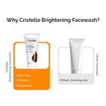 Cristello Brightening Face Wash – suitable for normal, oily and combination skin