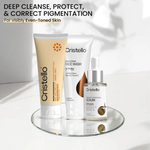 Cristello Anti-Pigmentation Trio for Oily Skin – AM and PM anti-pigmentation routine guide