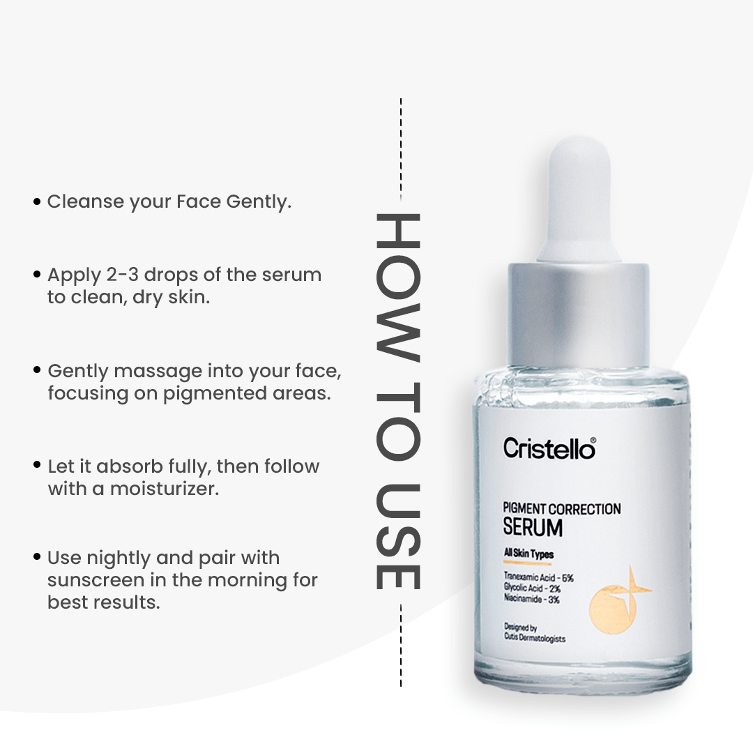 Cristello Pigment Correction Serum - Serum by Cristello, Radiance Skincare Collection at Cristello, Healthy Skin Routine | Cristello, Radiance Essentials Combo by Cristello - Save More!