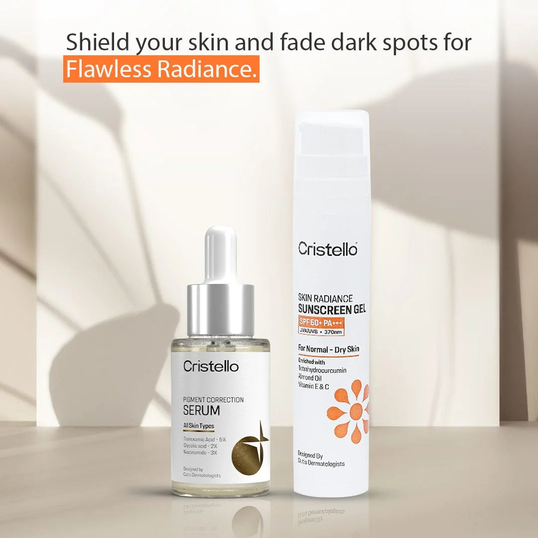 Dry sunscreen + Pigment serum combo