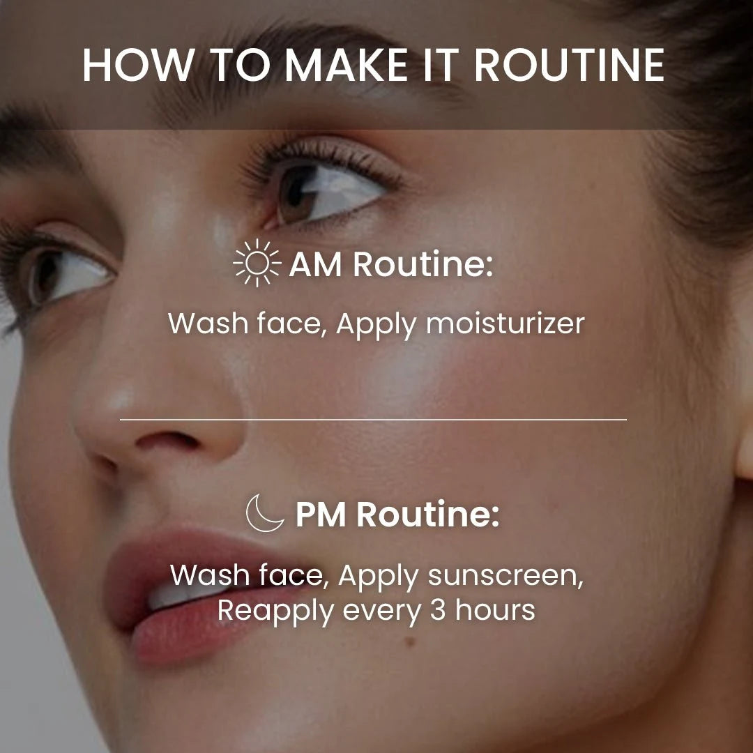 Cristello Daily Brightening Combo for Dry Skin – AM routine: Face Wash then hydrating Sunscreen