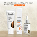 Cristello Radiance Night Serum Trio for Dry Skin – Face Wash + Sunscreen + Night Serum benefits